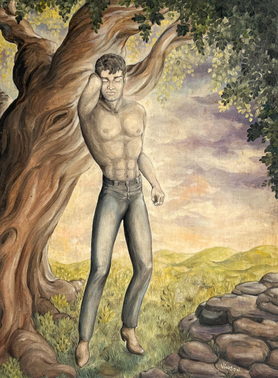 Image for Lot Unknown Artist - Untitled (Man in Nature)