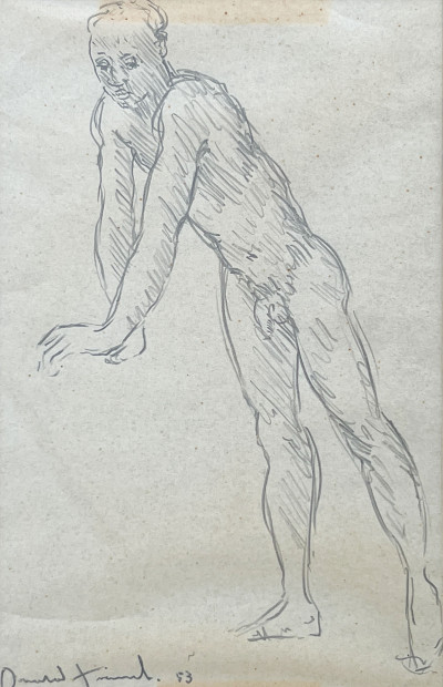 Image for Lot Donald Friend - Untitled (Standing Male Nude)
