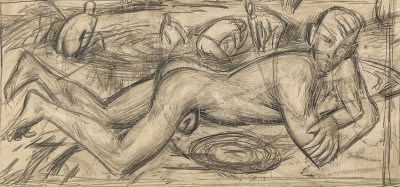 Image for Lot Duncan Grant (attributed) - Study of Bathers