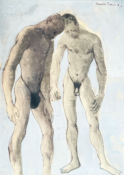 Image for Lot Donald Friend - Untitled (Two Nudes)