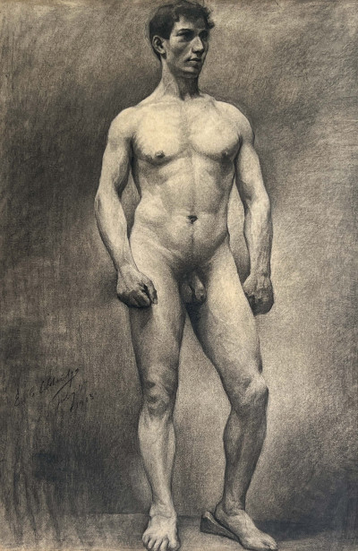 Image for Lot Edwin C. Eldridge - Male Nude