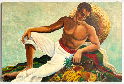 Artist Unknown - Untitled (Man with Fruits)