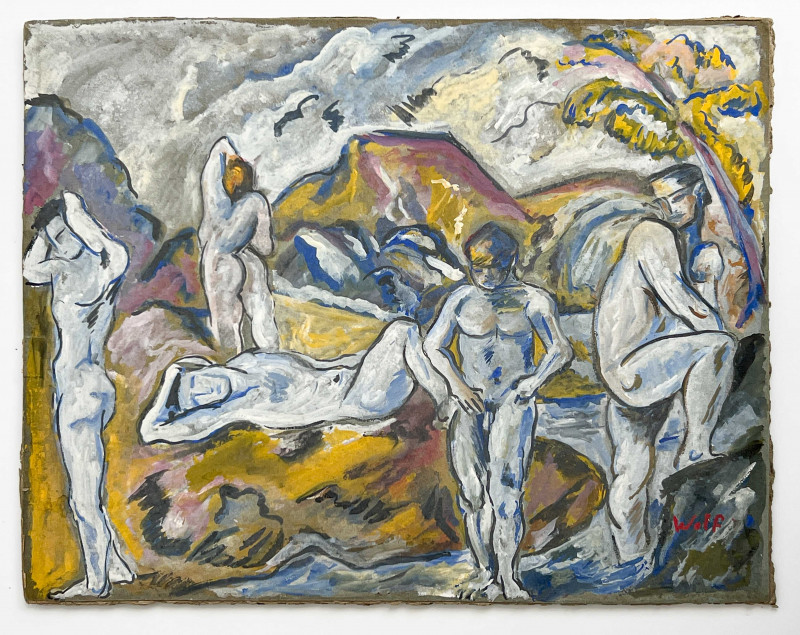 Unknown Artist - Untitled (Group of Nude Figures)