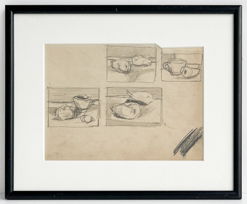Keith Vaughan - Still Life Studies/Seated Nude (double-sided)
