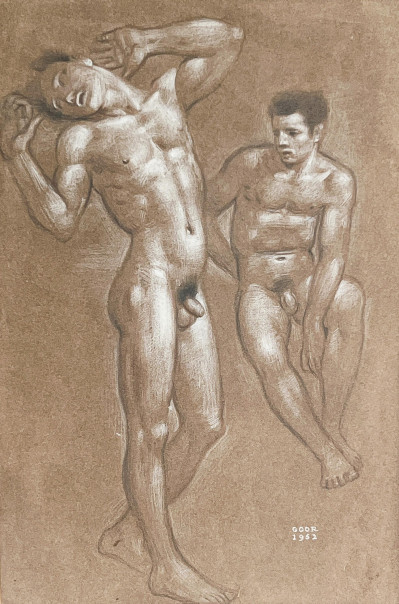 Gaston Goor - Two Male Nudes