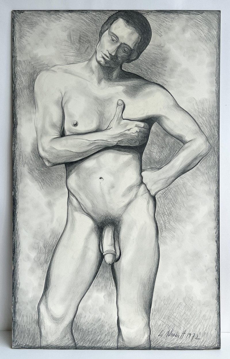 Lowell Nesbitt - Untitled (Nude Man)