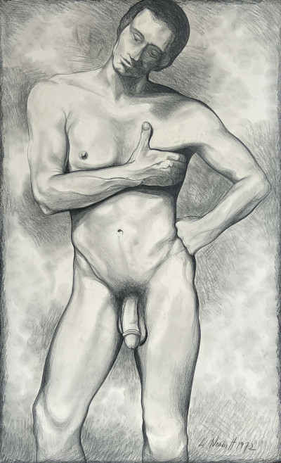 Image for Lot Lowell Nesbitt - Untitled (Nude Man)