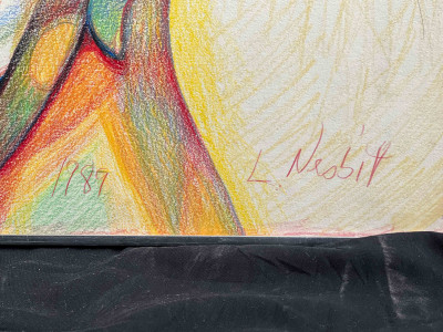 Lowell Nesbitt - Untitled (Nude in Yellow)