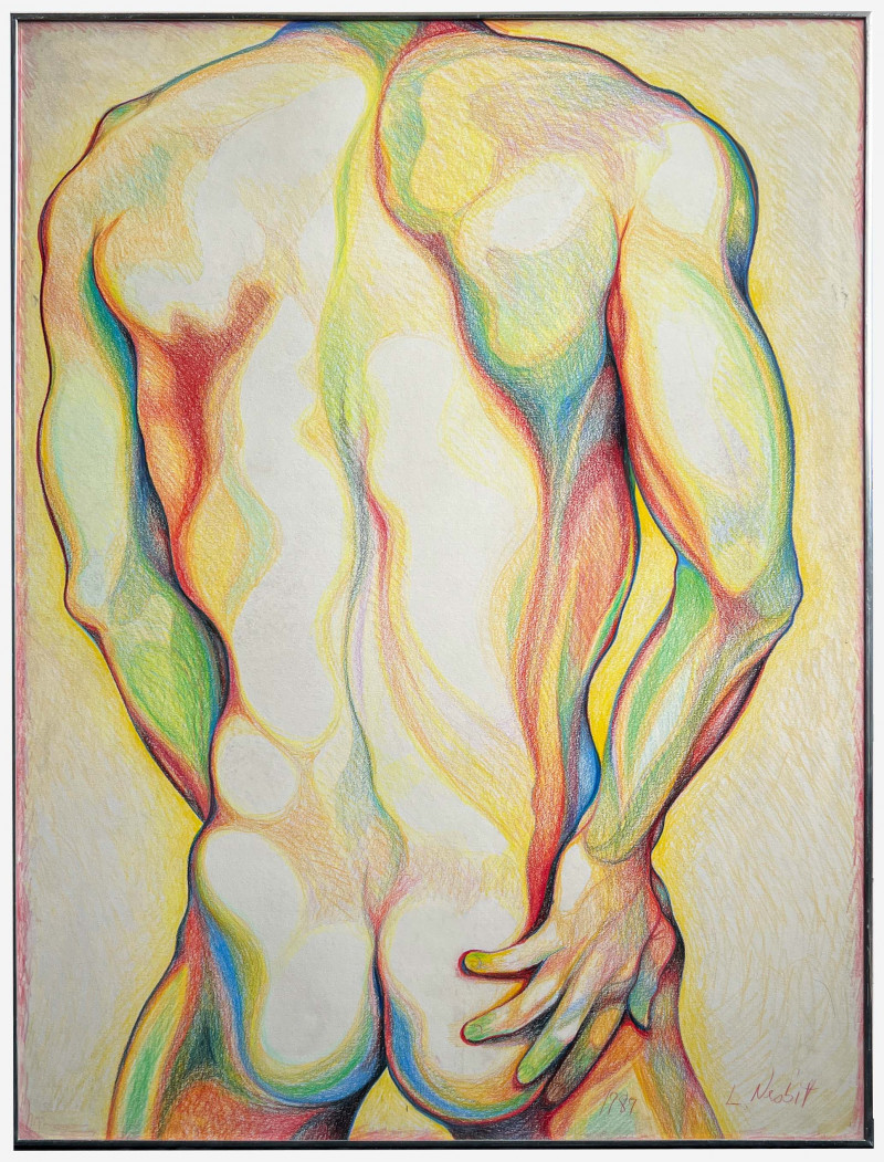 Lowell Nesbitt - Untitled (Nude in Yellow)