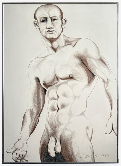 Lowell Nesbitt - Male Nude