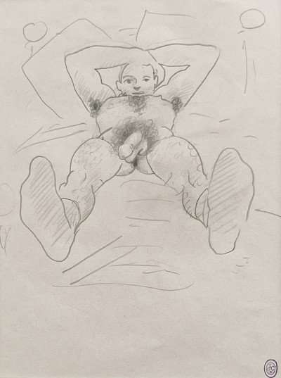 Jean Cocteau - Untitled (Nude)