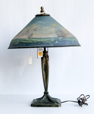 Pairpoint Reverse Painted 'Landsdowne' Lamp