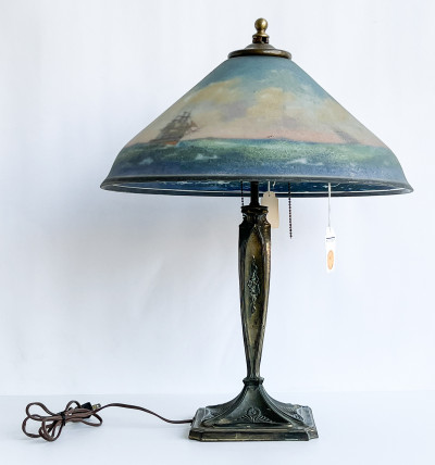 Pairpoint Reverse Painted 'Landsdowne' Lamp