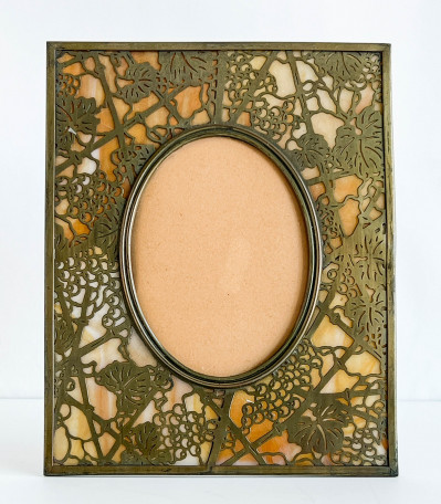 Tiffany Studios - Bronze And Favrile Glass Frame