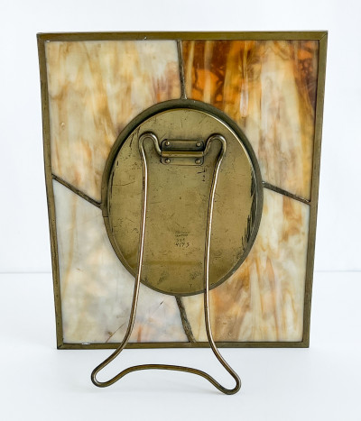 Tiffany Studios - Bronze And Favrile Glass Frame