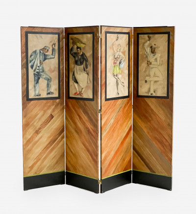 Image for Lot André Lhote - Four-Panel Folding Screen