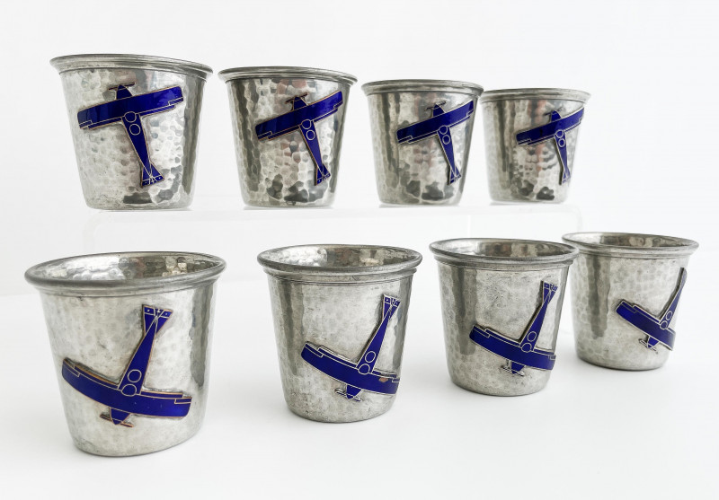 Einar Dragsted - Set Of Aviation Theme Cups