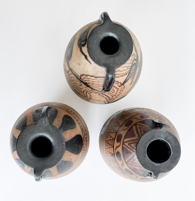 Three Étienne Vilotte & Poterie De Ciboure Pottery Vessels