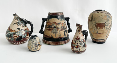 Image for Lot Five Étienne Vilotte & Poterie De Ciboure Pottery Vessels