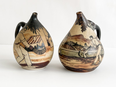 Image for Lot Two Étienne Vilotte & Poterie De Ciboure Pottery Vessels