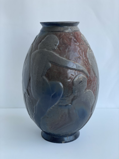 Image for Lot Gaston Deblaize and Marcel Guillard - 'La Sarabande' Art Deco Vase