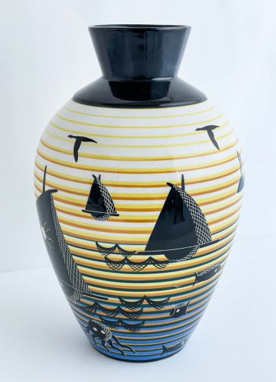 Rometti Ceramiche - Vase 'Marinaresca'