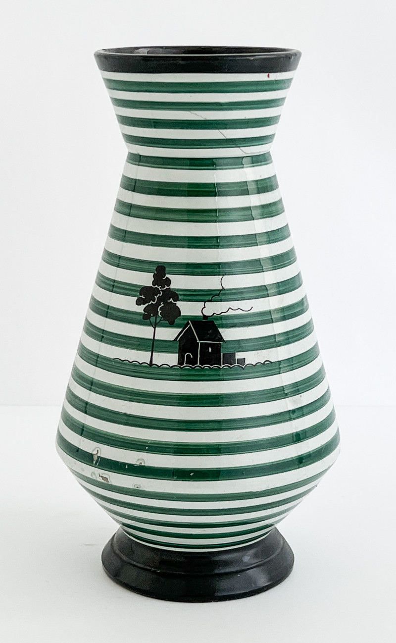 Rometti Ceramiche - Vase 'Scena Campestra'