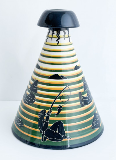 Image for Lot Rometti Ceramiche - Vase 'Pescatori'