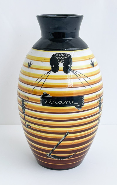 Image for Lot Rometti Ceramiche - Vase 'Buon Raccolto'