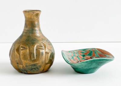 Image for Lot Édouard Cazaux - Vase And Bowl