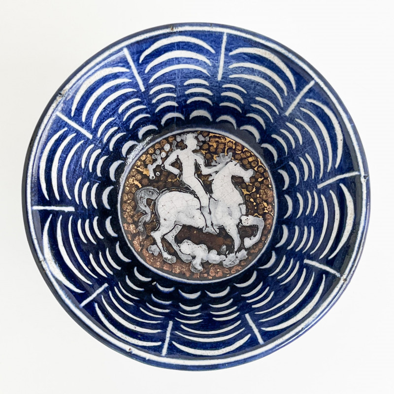 Jean Mayodon - Bowl with horse and rider