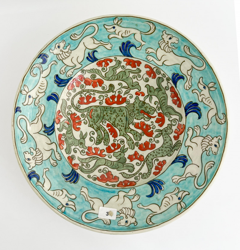 Edmond Lachenal French Faience Charger