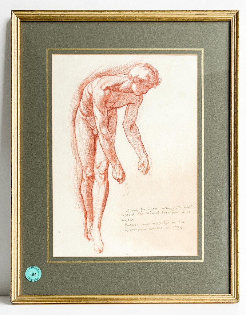 William Blake Richmond - Study for the Figure of Sleep from Sarpedon