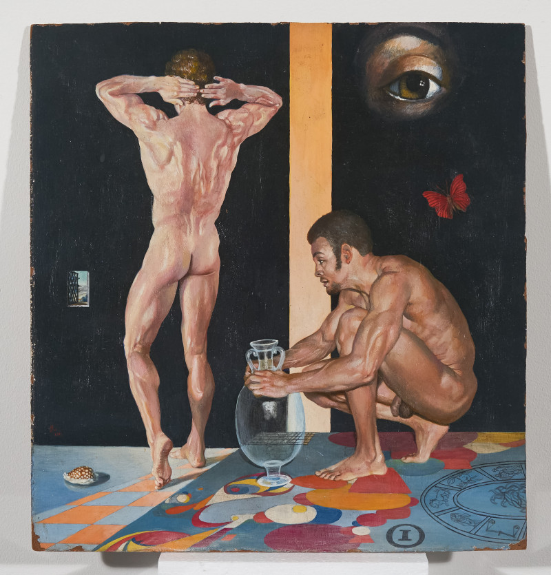Unknown Artist - Male Nudes in Surrealist Scene