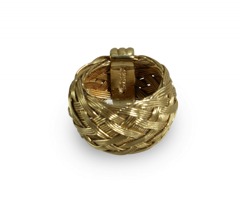 Henry Dunay 18K Yellow Gold Woven Ring