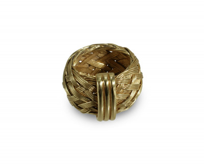 Image for Lot Henry Dunay 18K Yellow Gold Woven Ring