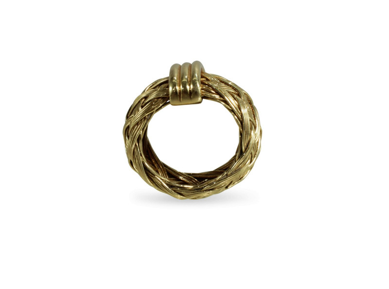 Henry Dunay 18K Yellow Gold Woven Ring