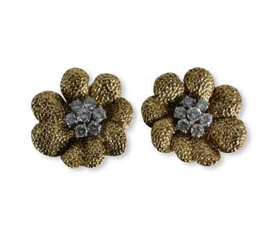 Pair of Van Cleef & Arpels Flower Earrings