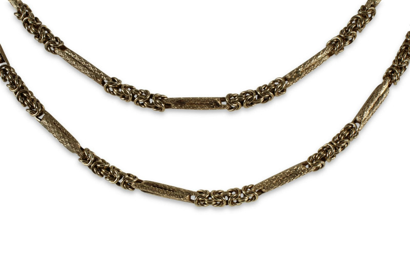 14K Yellow Gold Byzantine 26" Chain Necklace