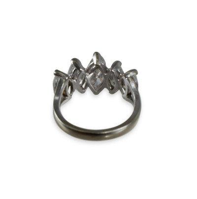 2.08 ct Marquise Cut 5-Stone Diamond Ring