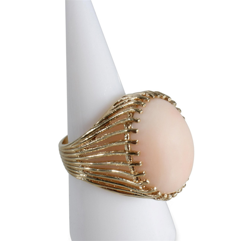 Coral Cocktail Ring