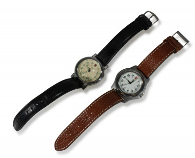 Two Swiss Army Men's Wristwatches