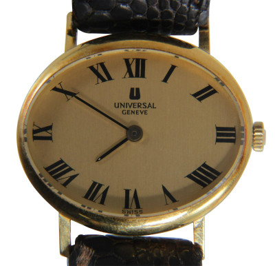 Image for Lot Universal Geneve Ellipse 18k Gold Ladys Wristwatch