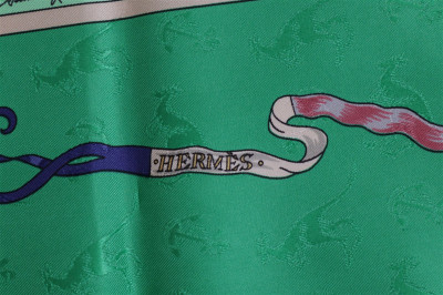 Hermes Le Geographe Silk Scarf