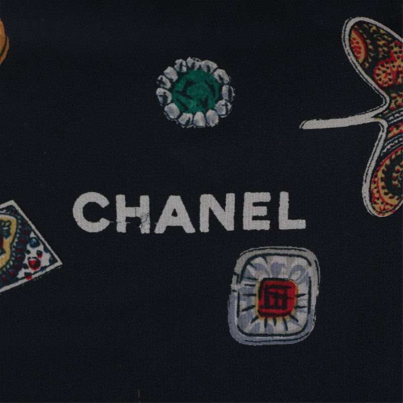 Vintage Chanel Sheer Silk Scarf