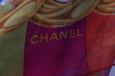 Chanel Sheer Silk Shawl