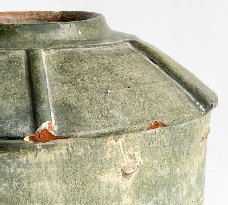Chinese Green Glazed Pottery Model of a Granary