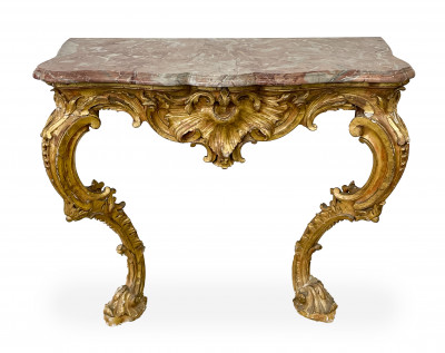 Image for Lot Louis XV Giltwood Console