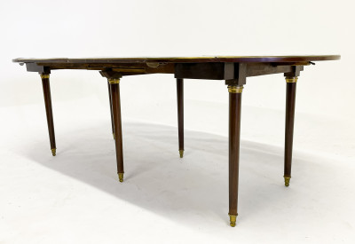 Louis Philippe French Gilt Bronze Mounted Mahogany Dining Table