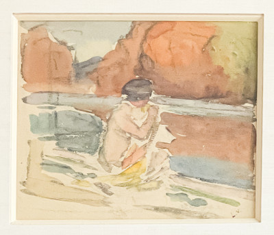 Image for Lot Louis Valtat - Untitled (Figure on Beach)